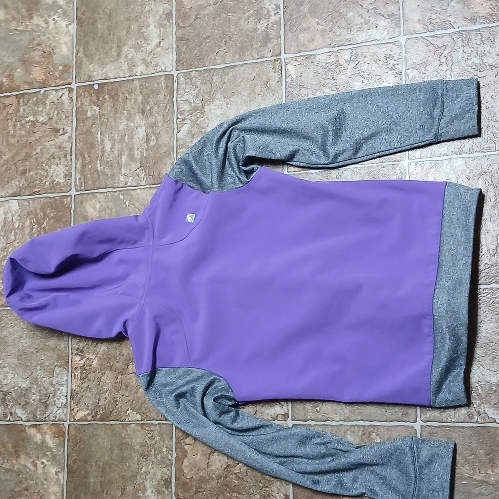 Outfitter Trading Co. Purple and Gray Hooded Performance Jacket Size Small - Picture 5 of 7